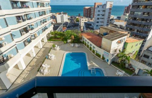 Barra Apartment | Vista Mar ao Lado do Shopping Barra com Garagem e Ar