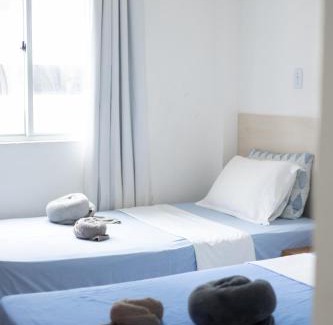 Ponta do Farol Apartment | Vista Mar e Lagoa - Cozinha e Frigobar - Apartamento Flat Próximo à Praia