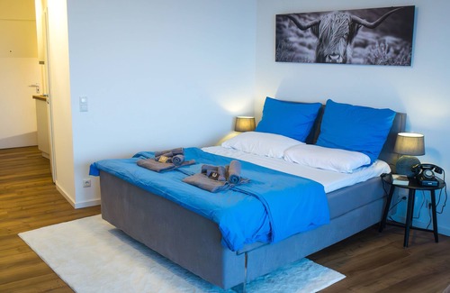 Antonsviertel Apartment | Vivere Apartment 13.stock, Ausblick, Hotelturm, Zentrum, für Paare, Homeoffice