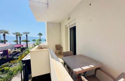 Vlore Apartment | Vlorë - GGpremiumstays beachfront ApartHotel - 2 double bedrooms first line exclusive view with 2 balconies