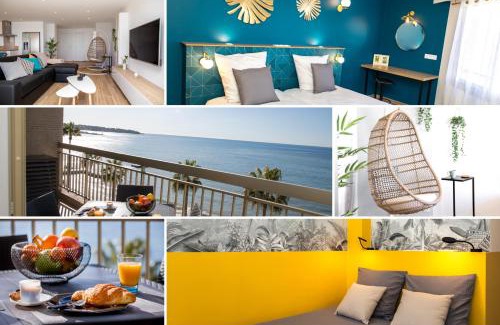 Juan-les-Pins Apartment | Vue Mer Panoramique, Clim, Balcon et Plages