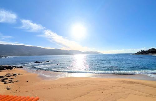 Tiuccia Apartment | Vue mer pieds dans l'eau grand appart privé T1 bis avec cuisine équipée et salle d'eau Opportunité sur la plage