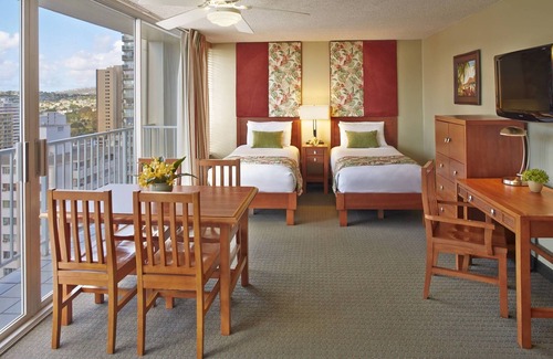 Waikiki Hotel | Waikiki Suites | 2 Units | 1BR with 2 Twins | Near Kuhio Ave