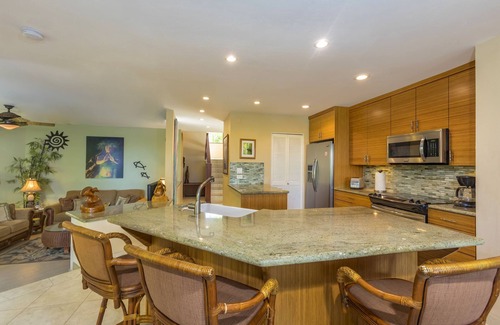 Wailea Condo | Wailea Ekahi #53-C Hawaiian Beachfront, AC throughout, Easy Pool Access, Wifi