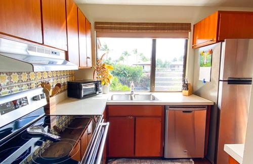 Wailea Condo | Wailea Ekahi6D NEWLY UPDATED 2nd Floor, Part Ocean View,1 min walk to Beach&Pool