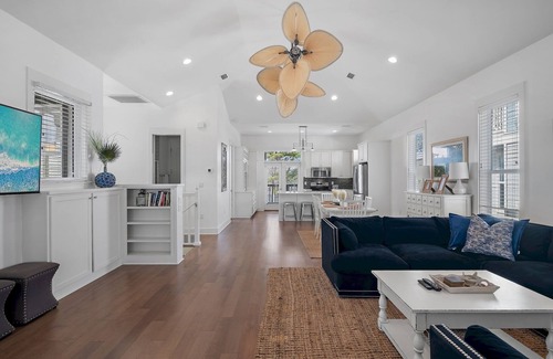 Seacrest Beach House | Walk or Bike to Everything! Private Beach Access! Resort Style Pool and Cafe!