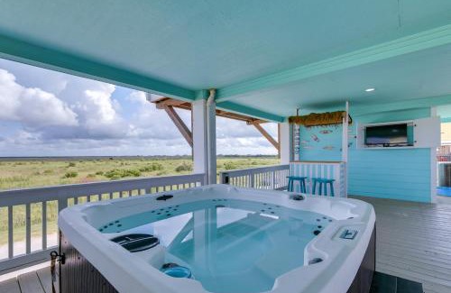 Port Bolivar House | Walk to Beach Home with Hot Tub and Deck in Gilchrist