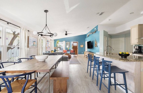 Vilano Beach House | Walk to Beach, Hot Tub, Arcade Games | Cottagecore Coast by AvantStay