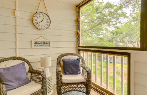 Palmetto Dunes Apartment | Walk to Beach Hilton Head Condo with Screened Porch