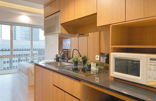 East Kuningan Apartment | Warm Neutral Look Studio Apartment Ambassade Kuningan