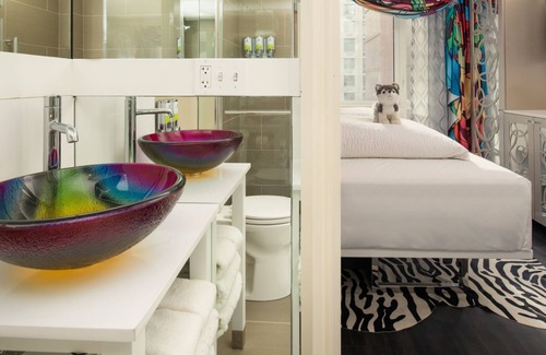 Midtown Hotel | Warm NYC Escape: King Bed Comfort, Unique Artistic Vibe