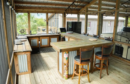 Salem House | Water-Front Cedar Island Luxury camping. (see video)