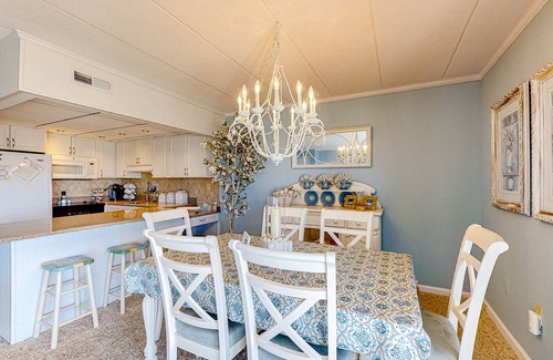 North Ocean City Condo | Water view condo with beach and pool access - balcony, W/D, and central AC