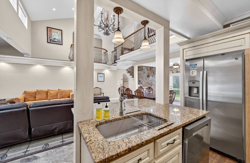 Daytona Beach House | Waterfall Grotto Pool | Sunset on the Riverfront | Dock | Bring the Boat