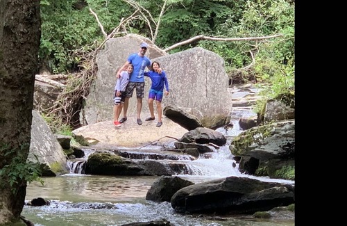 Pisgah Forest House | Waterfall House on 150 Acres - 3 King Rooms -One of a kind property !