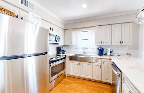 Gulf Shores House | Waterfront beach home with deck, balcony, central AC, & washer/dryer