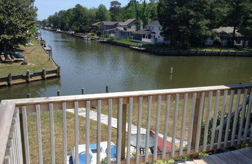 Ocean Pines House | waterfront beach retreat with boat dock