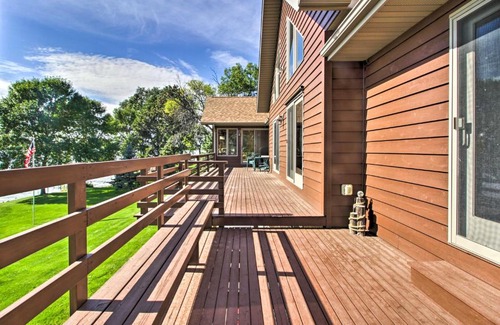 Ortonville House | Waterfront Big Stone Lake Home with Dock and Views