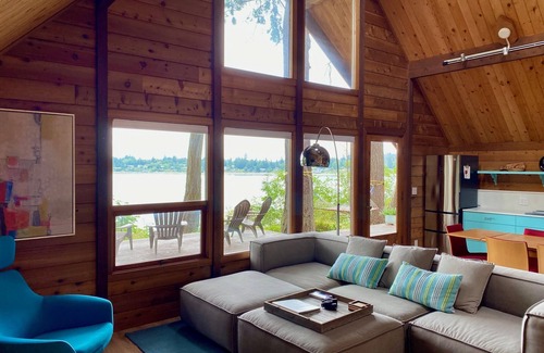 Vashon Island Cabin | Waterfront Burton Loop - The Very Best Of Vashon, cozy cabin with a harbor view.