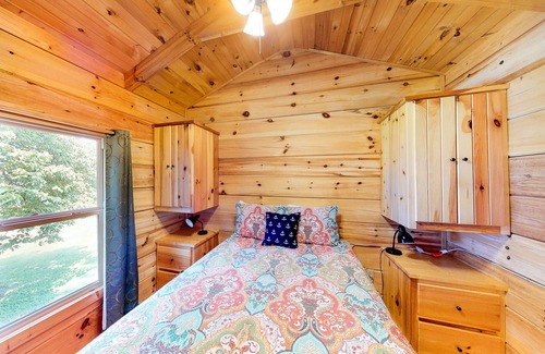 Leesville House | Waterfront cabin on two acres with dock and firepit