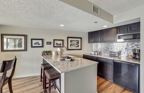 Charlevoix Condo | Waterfront Condo in Downtown Charlevoix | Pool, Hot Tub, Sauna | Sleeps 4