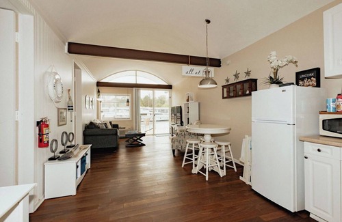 Saugatuck Condo | Waterfront Condo-Shop-Kayak-Beach-Bike-Boat-Restaurants-Outdoor Heated Pool-Fun