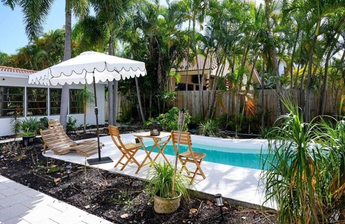 Pompano Beach Condo | Waterfront condo with pool, 1 block to the beach!