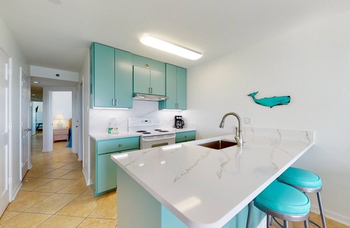 Orange Beach Condo | Waterfront condo with amazing balcony views, W/D, & indoor/outdoor pool