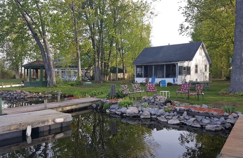 Town of Hastings Cottage | Waterfront cottage, two docks, great fishing, open to Oneida Lake, lg yard