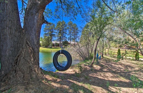 Show Low House | Waterfront Country Club Home with Fire Pit!