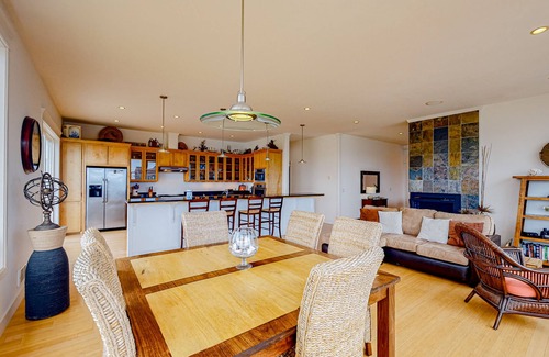 Bandon House | Waterfront, dog-friendly home with fast WiFi, game room, grill & stunning views