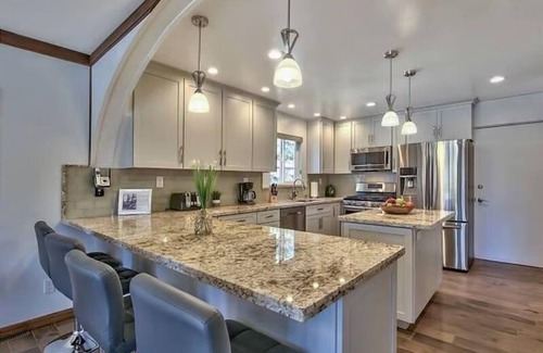Tahoe Keys House | Waterfront Family Home with Private Boat Dock
