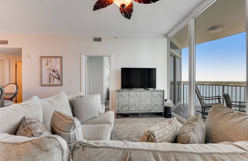 Gulf Shores Condo | Waterfront getaway near the beach w/ shared pool/hot tub, WiFi & scenic balcony