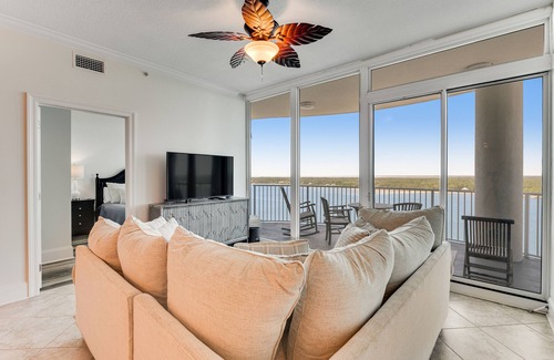 Gulf Shores Condo | Waterfront getaway near the beach w/ shared pool/hot tub, WiFi & scenic balcony