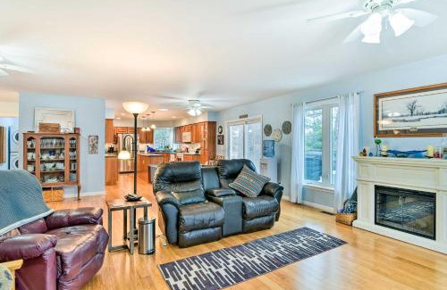 Gladwin House | Waterfront Gladwin Home with Deck and Fire Pit!
