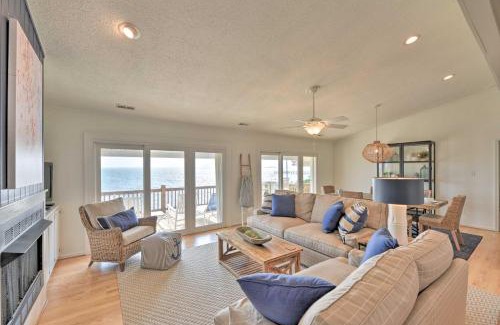 Harkers Island House | Waterfront Harkers Island Home Sunset View and Dock