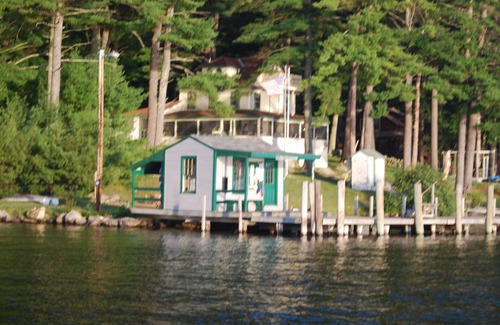 Moultonborough House | Waterfront home with private sandy beach & large U dock.