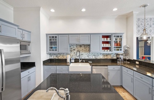 Crescent Beach House | Waterfront Home w Patio, Heated Pool, Dock, Beach