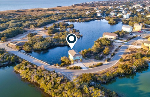 Avon House | Waterfront home with deck, pool, & tennis - short walk to the beach
