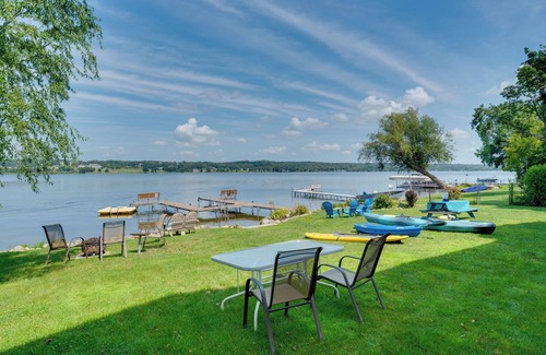 Lake Geneva House | Waterfront Lake Como Home w/Private Pier!