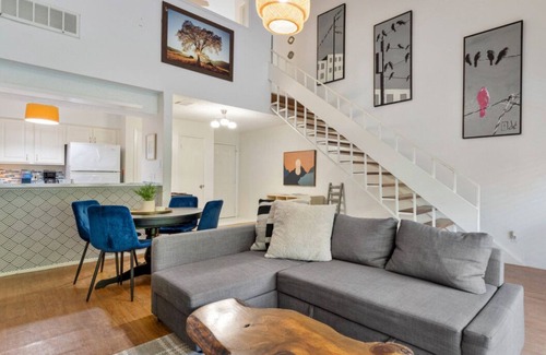 Riverside Apartment | Waterfront Loft w/Pool, Park Views + Private Balcony