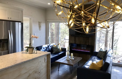 Lansdowne Ski Chalet | Waterfront Luxury 4-person Home with Private Hot Tub, Pet Friendly