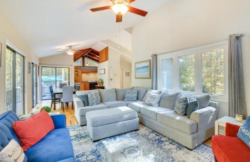 Martin House | Waterfront Martin Home with Fire Pit and Large Deck
