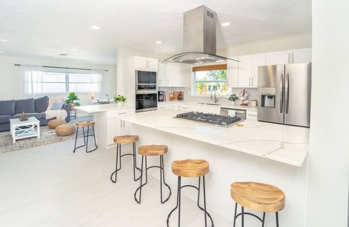 Venetian Way House | Waterfront Oasis 3B/3B Private Heated Pool, Hot Tub & Dock! 1/2 mile from Ocean!