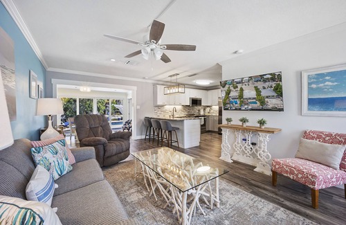Marathon House | Waterfront Oasis w/Pool, Tiki Lounge, Dock & BBQ