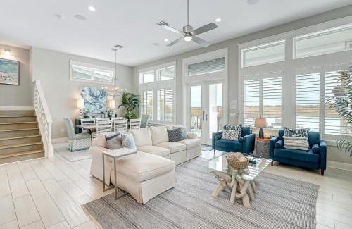 Rockport House | Waterfront Paradise, Private Pool & Dock, Poolside TV & Multi-TV Game Room