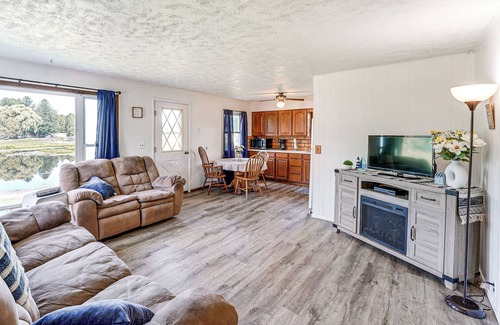 Reed City House | Waterfront Retreat w/Dock & Yard in Reed City!