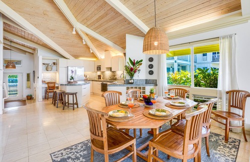 Poipu House | Waterfront retreat with gourmet kitchen, spacious lanai & W/D