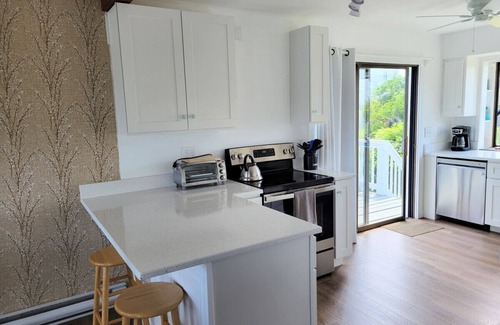 Green Hill House | Waterfront Salt Pond House, water view and dock