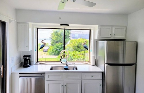 Green Hill House | Waterfront Salt Pond House, water view and dock